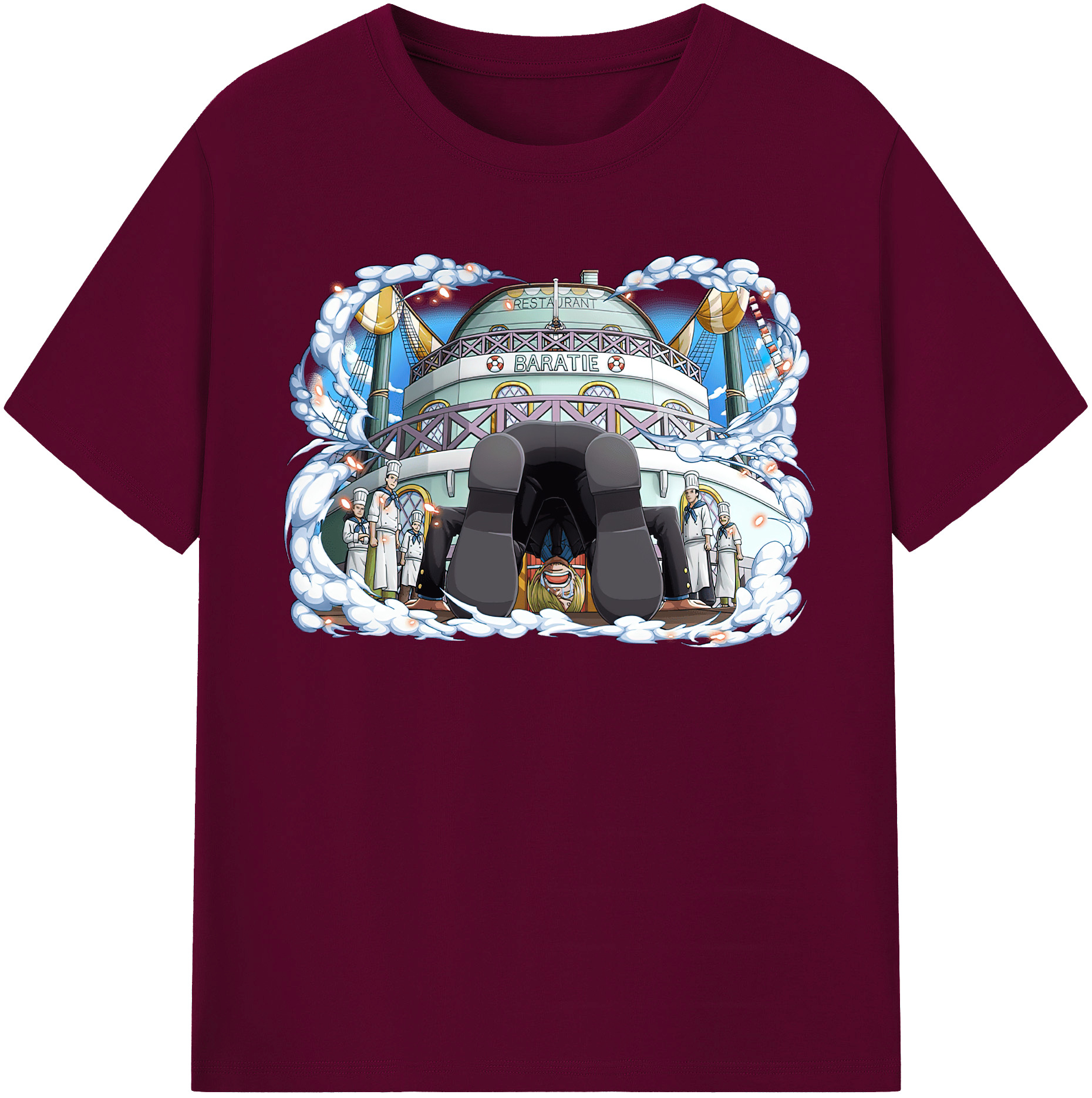 （画像用） ワンピース サンジ ONE PIECE Sanji レディースカジュアルプリントTシャツ（綿100％）